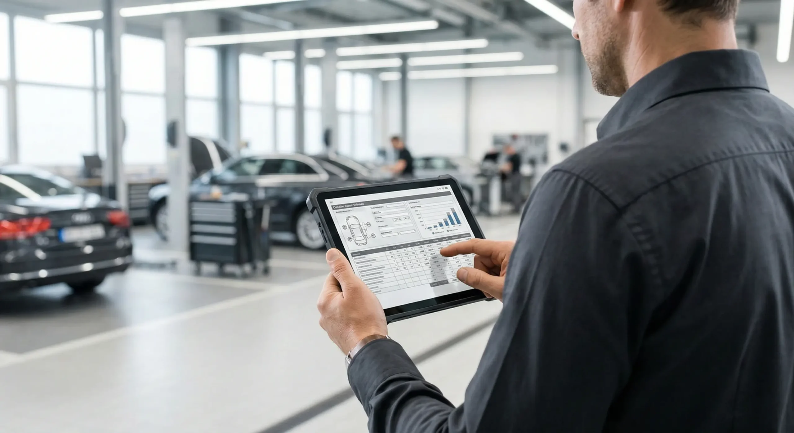 Data driven administrative side of collision repair