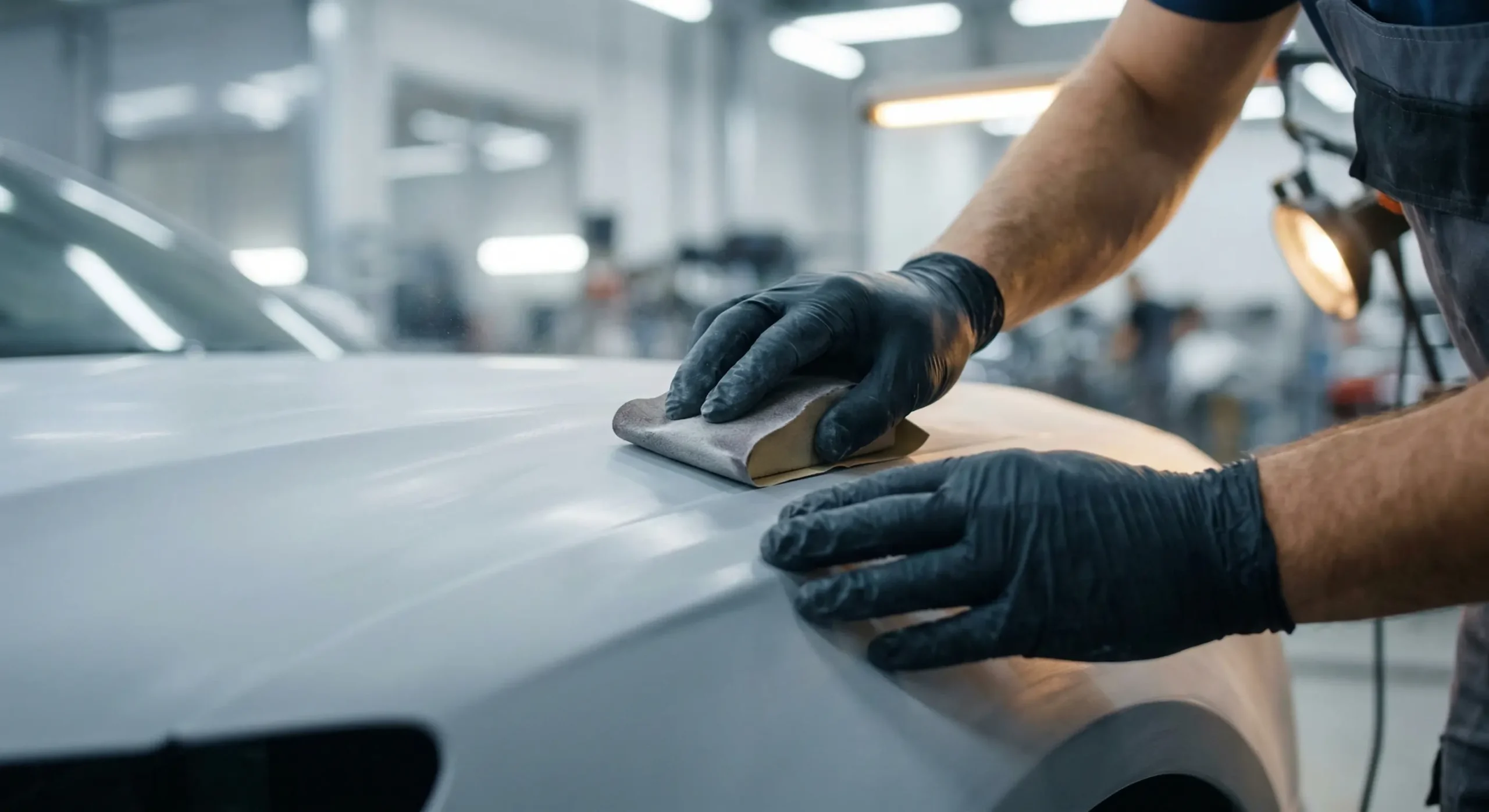 Physical work, feather, prime, and block in collision repair